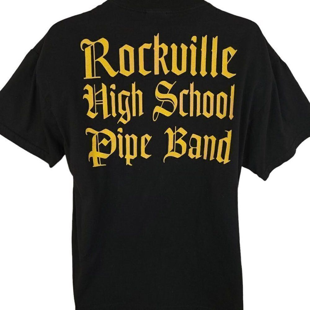 Rockville Pipe Band T Shirt Vintage Y2K High School Mens Size Large